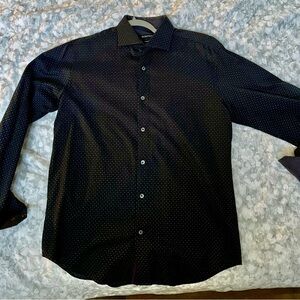 Bugatchi Black and White Patterned Shirt